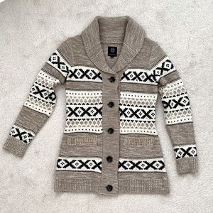 Chunky Knit Wool Cardigan
